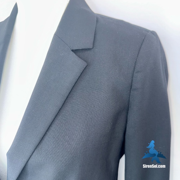 1162 J.Crew Wool Blend Blazer – Size 2 – Black - Picture 4 of 16